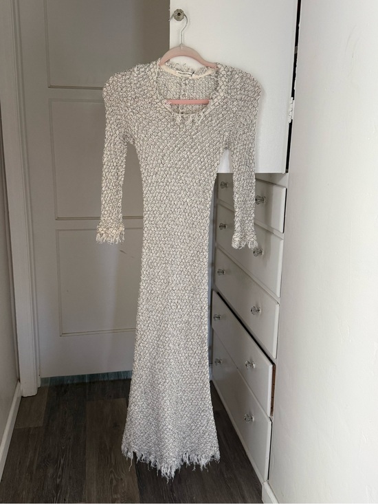 Isabel Marant Dresses & Skirts - Isabel Marant Cream Knit Long Sleeve Maxi Dress